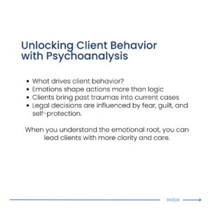 psychoanalytic strategies for lawyers