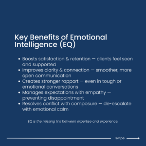 Legal professionals with strong emotional intelligence can break down complex