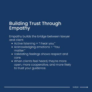 Empathetic legal counsel